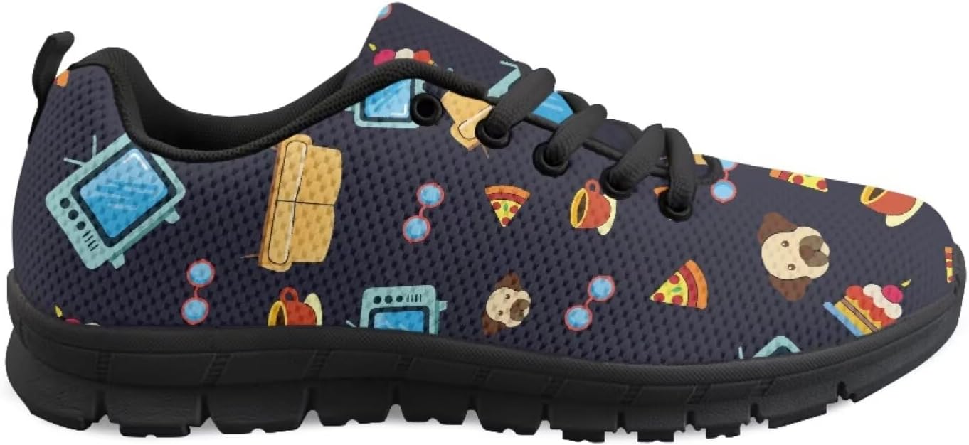 

Кроссовки с американским флагом для мужчин и женщин, кеды, обувь на 4 июля, легкие беговые и теннисные кроссовки для фитнеса Getelinseng, Pizza