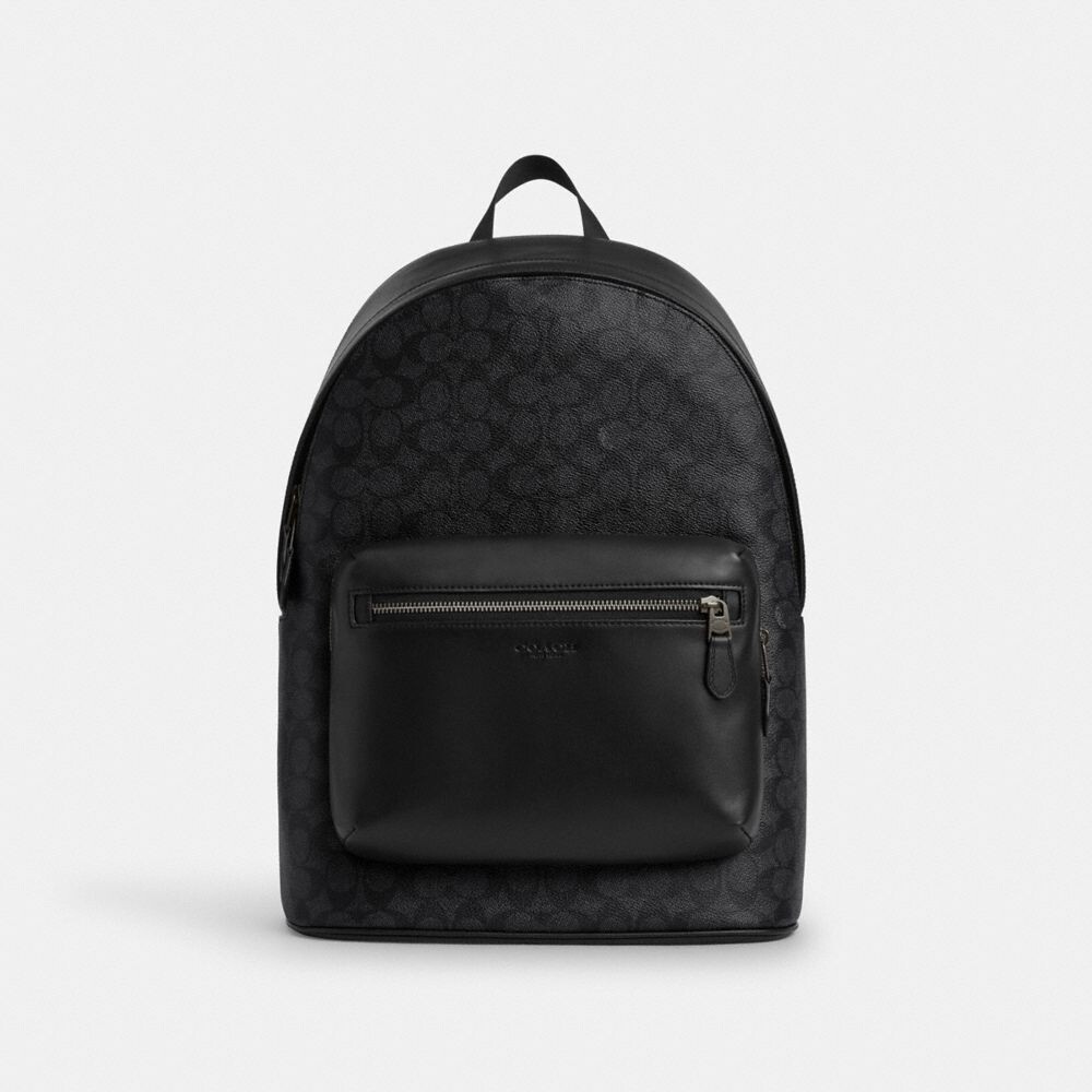 

Западный рюкзак COACH, цвет gunmetal/charcoal/black