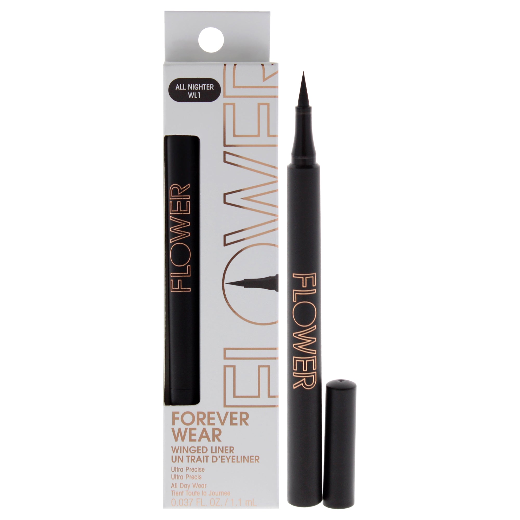 

Подводка для глаз Forever Wear Winged Liner - WL1 All Nighter от Flower Beauty для женщин - 0,037 унции, прозрачный