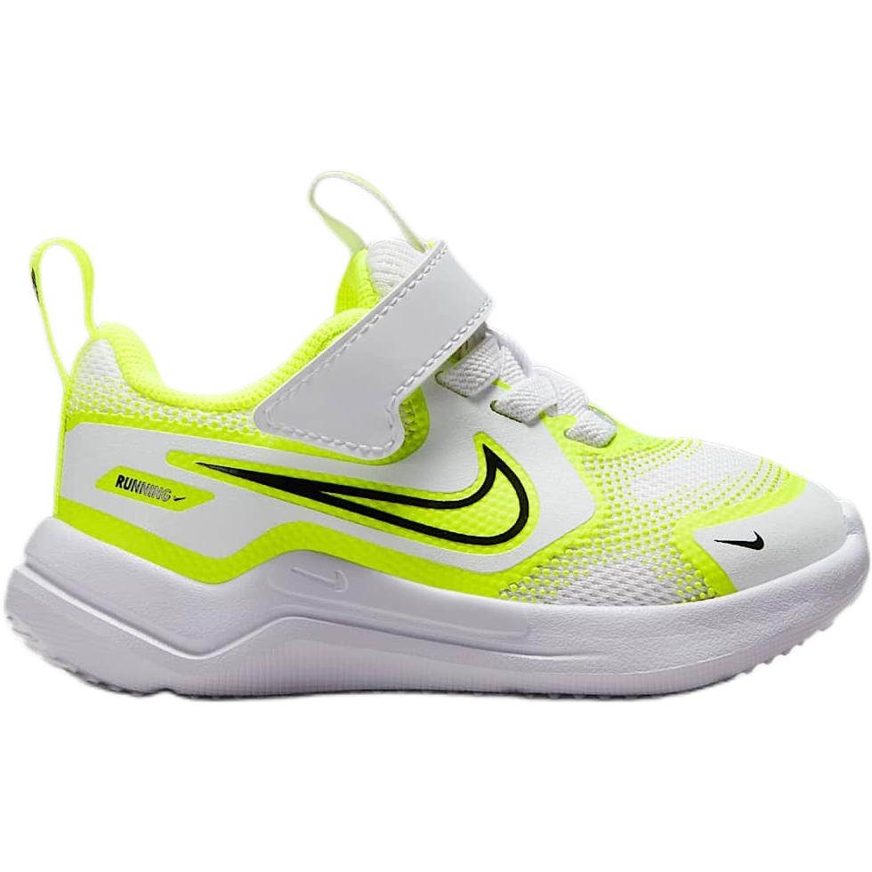 Кроссовки Cosmic Runner низкие устойчивые к истиранию для малышей белый желтый Nike, белый желтый — фото 3