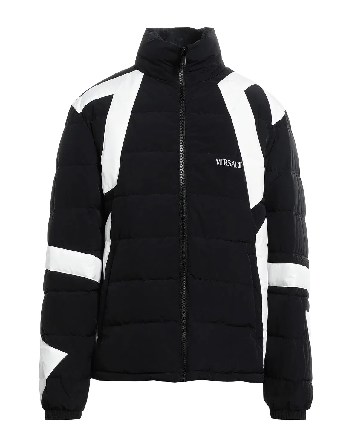 Пуховик из техноткани VERSACE черный