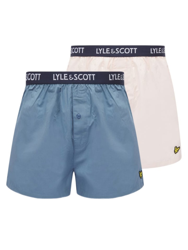 

Трусы боксеры Lyle & Scott Boxer 2-Er Set, цвет Rosa/Dunkelblau