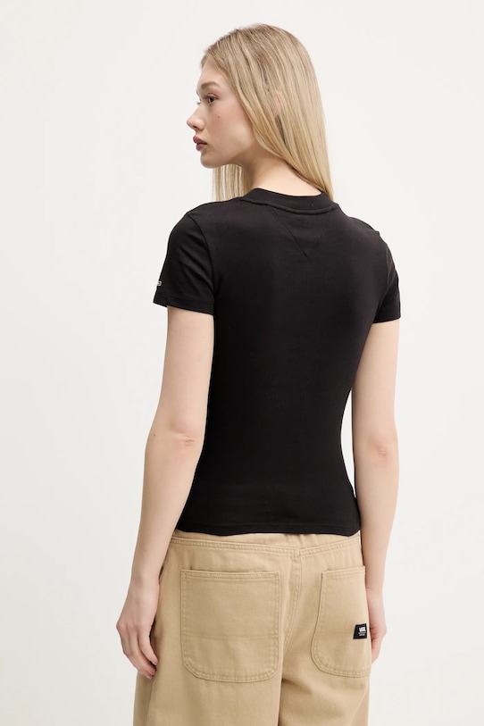 

Хлопковая футболка Tommy Jeans, черный