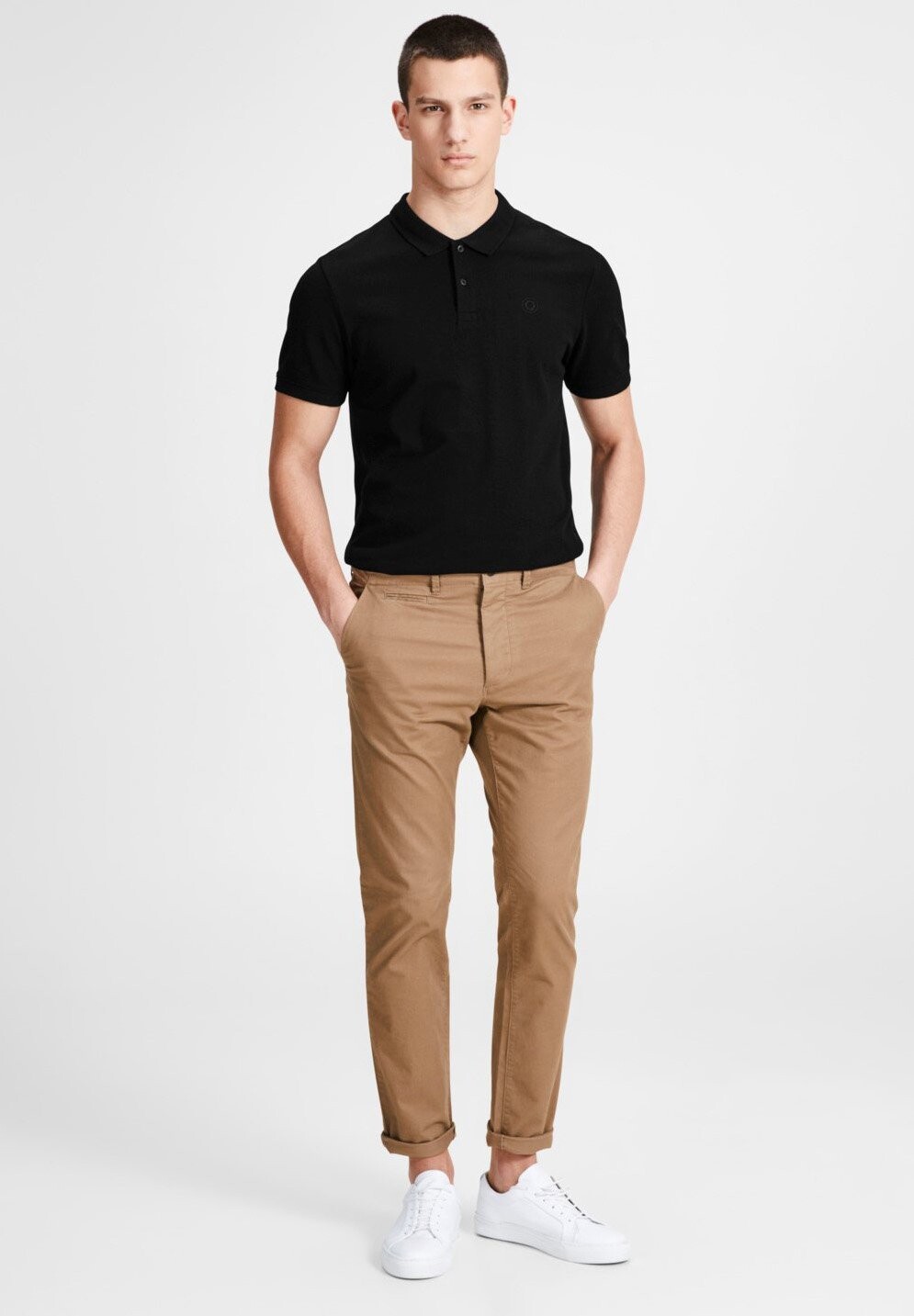 

Рубашка-поло 3 PACK Jack & Jones, цвет black/black/white