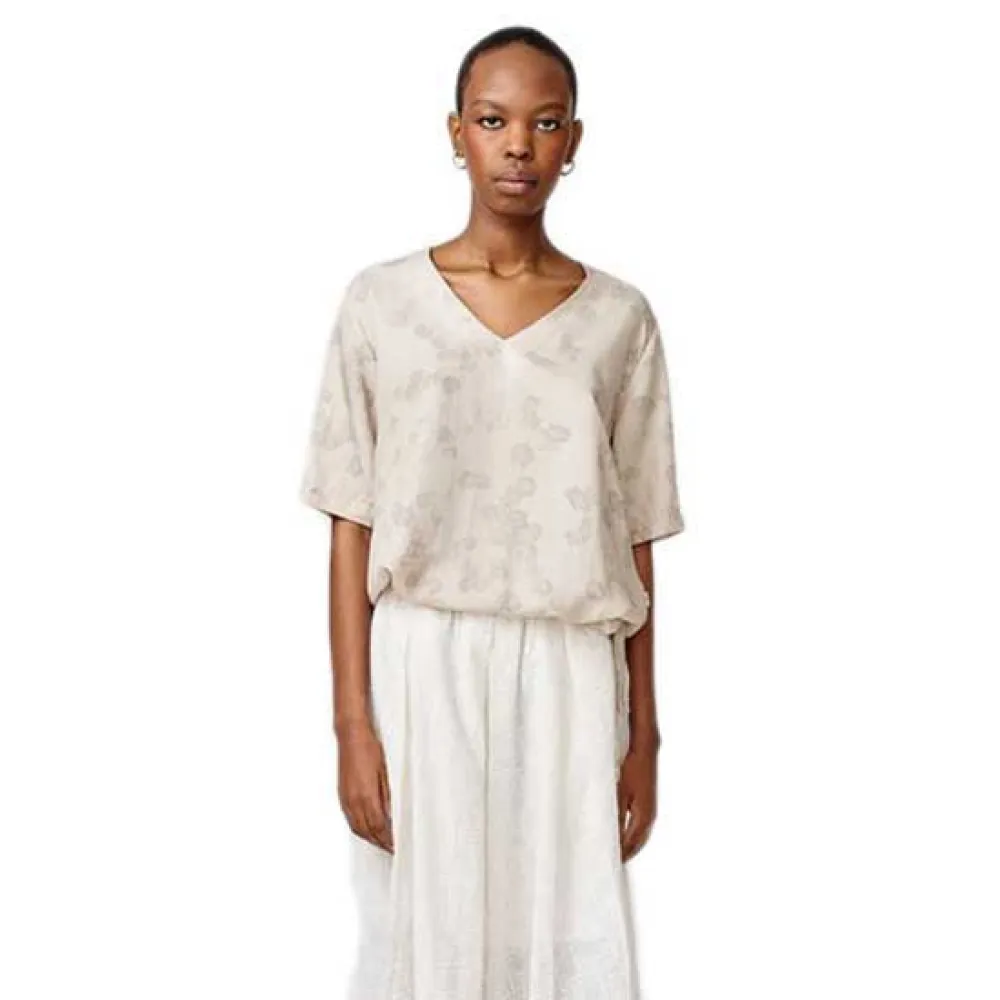 

Блузка Makia Linda short sleeve, бежевый