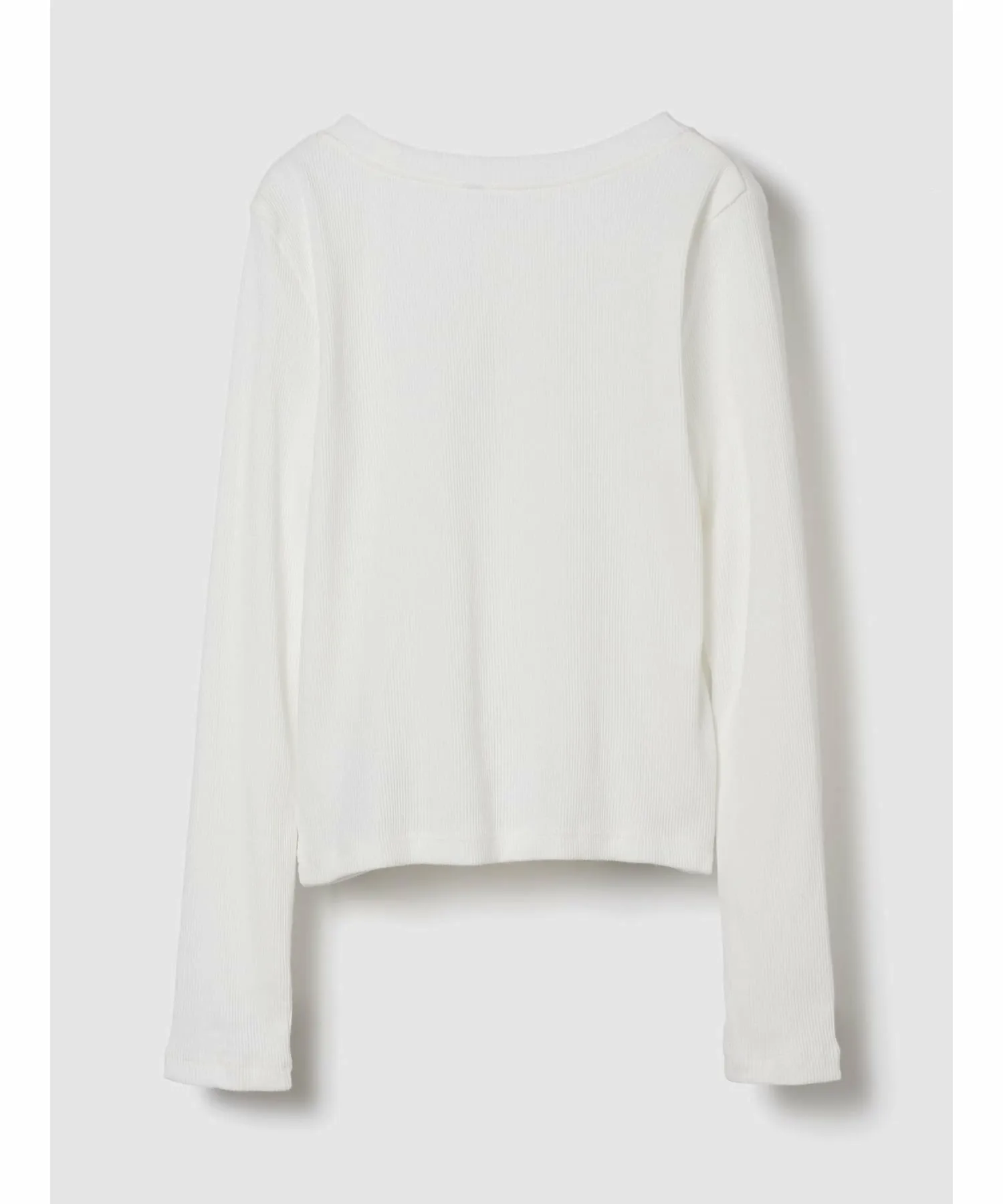 (K) Ребристая футболка с круглым вырезом (детская) GAP, NEW_OFF_WHITE — фото 2