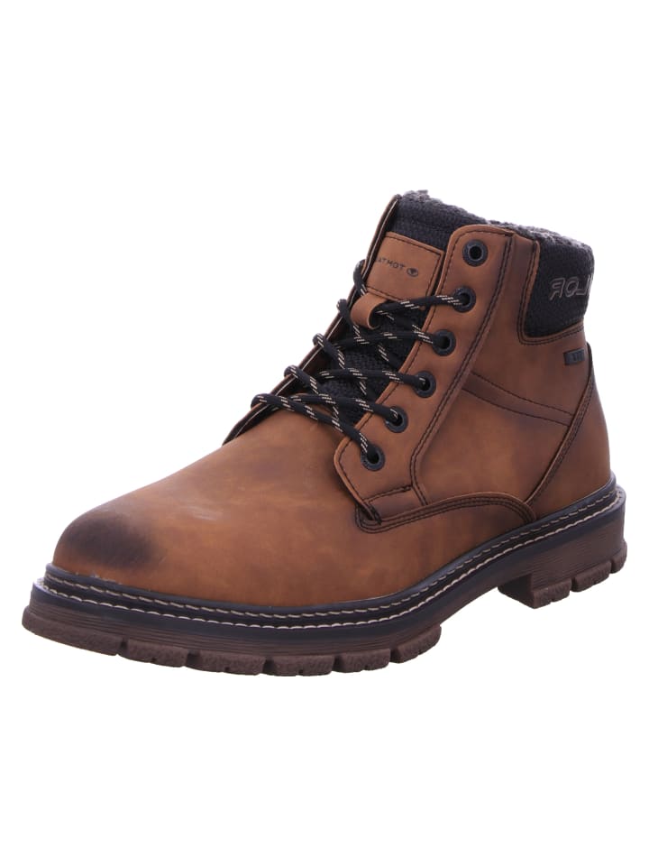 

Сапоги Tom Tailor Schnürstiefel Mit Tex, коричневый