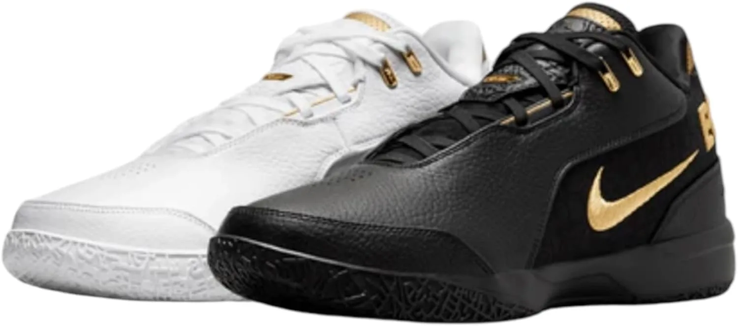 Мужские баскетбольные кроссовки Nike Lebron NXXT Gen AMPD, белый/черный/золотой