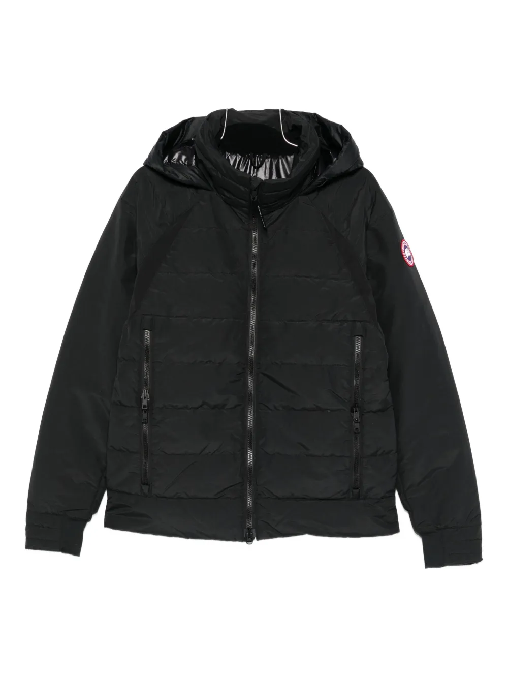 

Пуховик с нашивкой-логотипом Canada Goose, черный