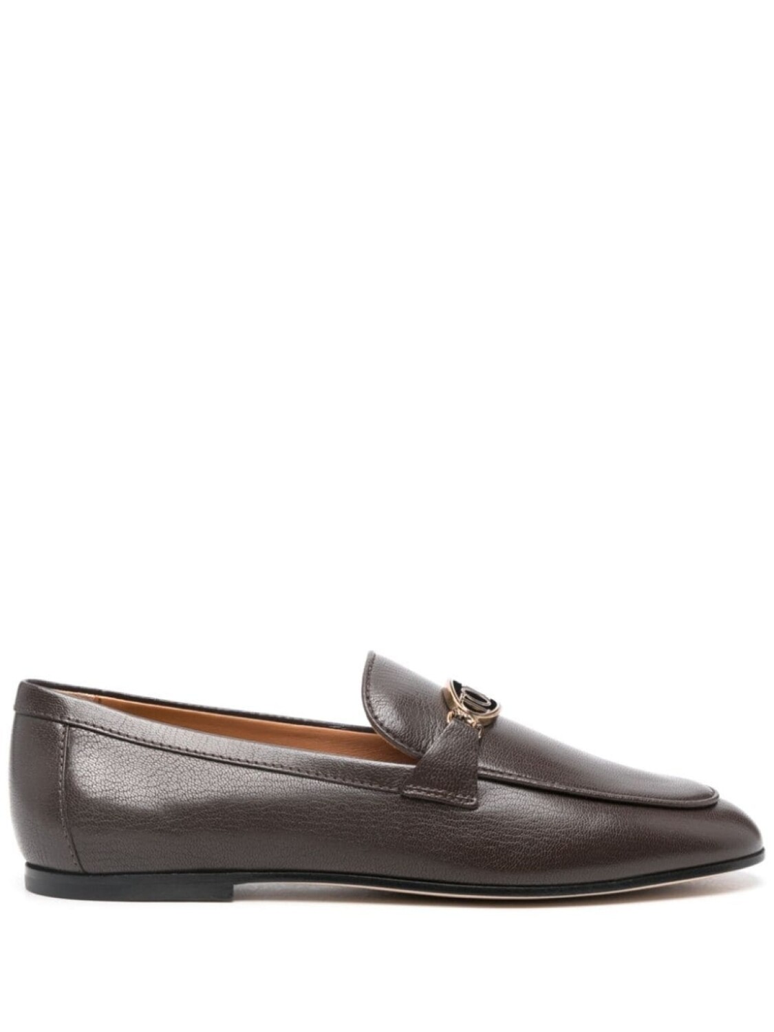 

Tod's кожаные мокасины с логотипом, коричневый
