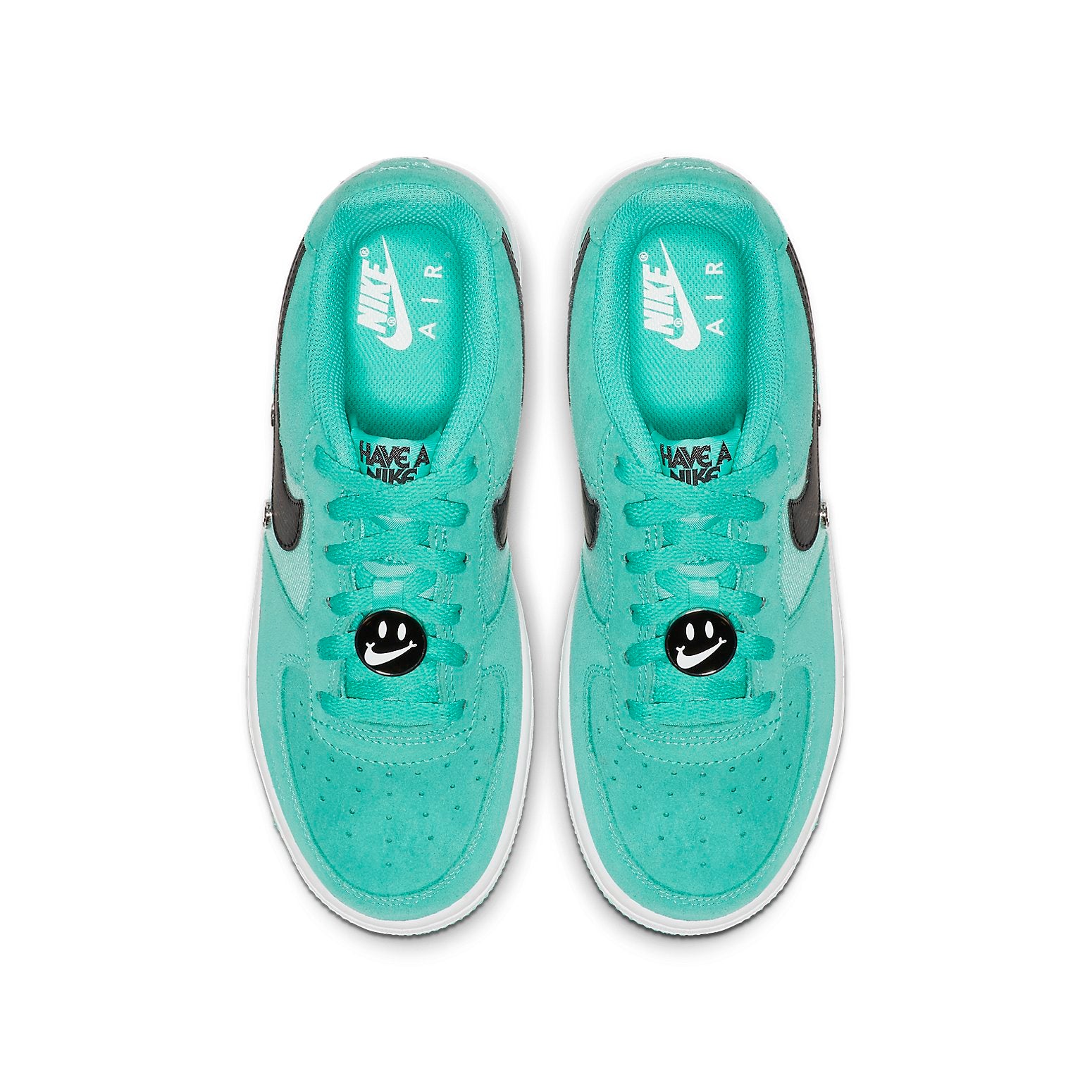 Кроссовки (GS) NikeAir Force 1 Low 'Have A Nike Day - Hyper Jade' BQ8273-300, зеленый — фото 4