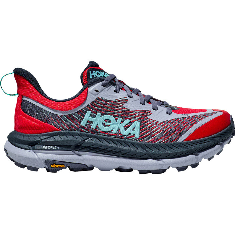 

Женские туфли Mafate Speed ​​4 Hoka, цвет Cerise-Stormy Skies