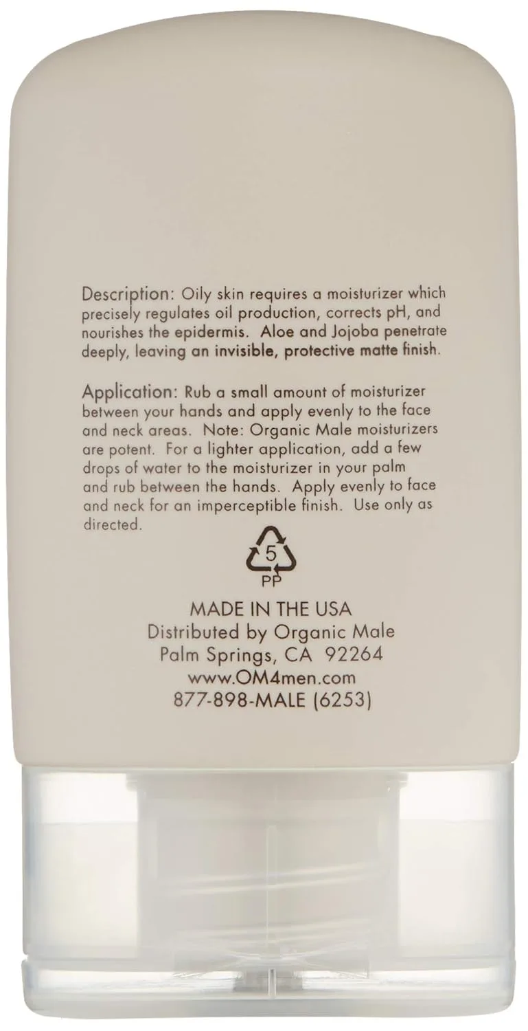 Крем для лица Organic Male — OM4 Oily Step : Невесомый выравнивающий увлажняющий комплекс, увлажняющий для жирной, 93.56 г — фото 4