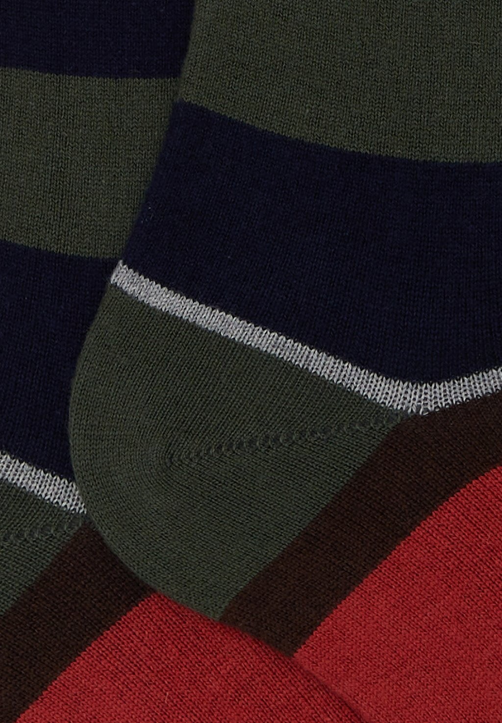 

Носки выше колена WITH MACRO STRIPES Gallo, зеленый