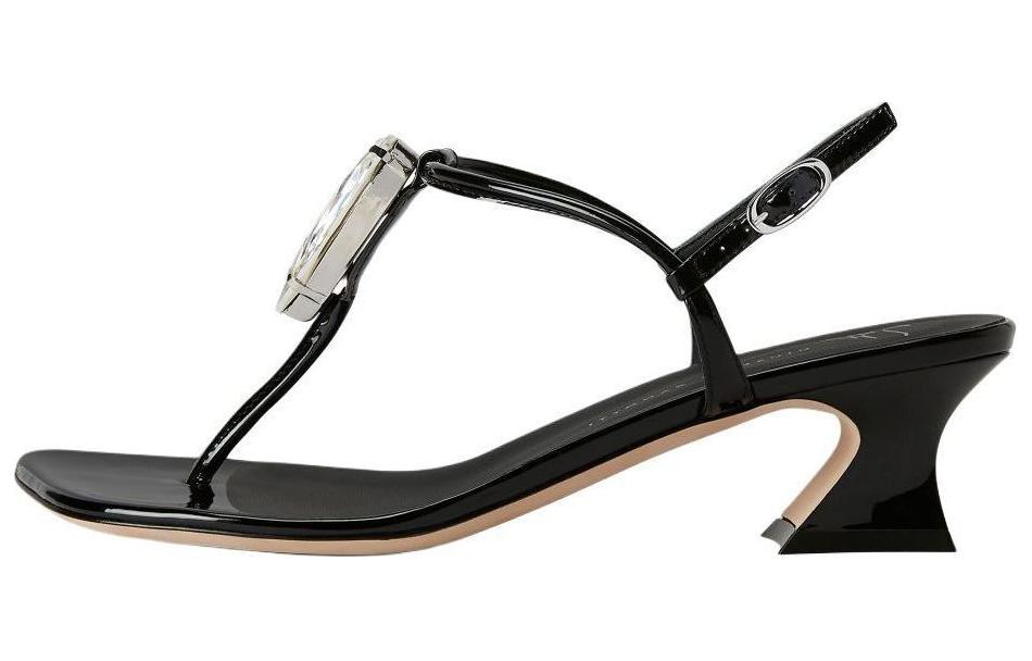 45 мм Антония С блестками Сандалии Женские Giuseppe Zanotti Черный