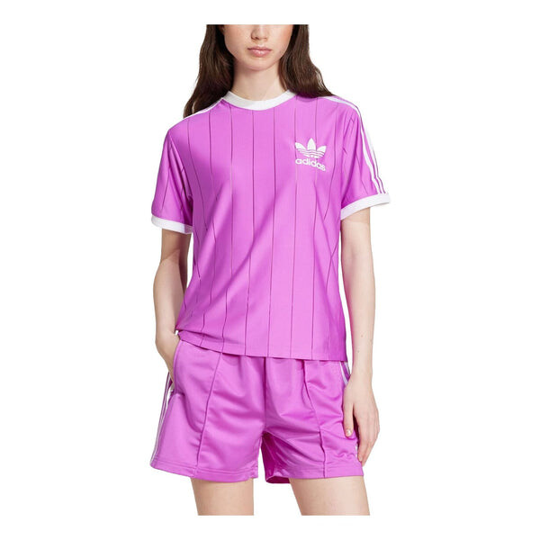 

Футболка adicolor 3 полоски тонкая полосатая футболка Adidas, фиолетовый