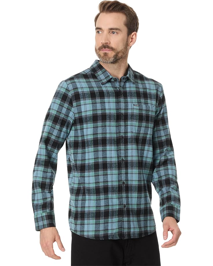 

Лонгслив Volcom Caden Plaid Long, цвет Blue Rinse