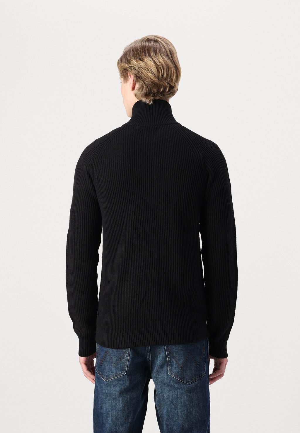 

Кардиган JJPANNEL ZIP CARDIGAN Jack & Jones, черный