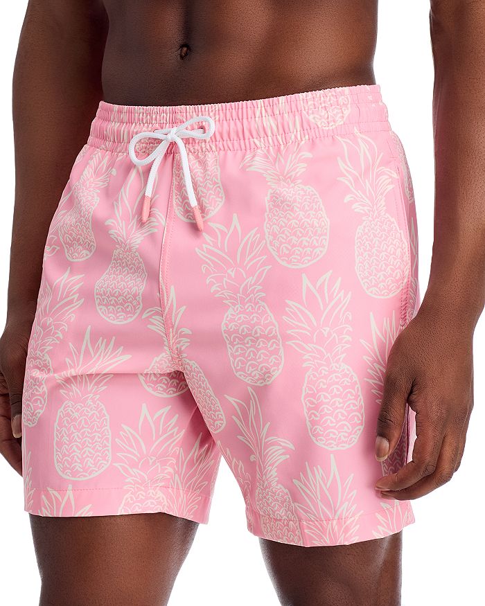 

СаноПринт с ананасами 6.5" (16.5 см) плавки Trunks Surf & Swim Co., розовый