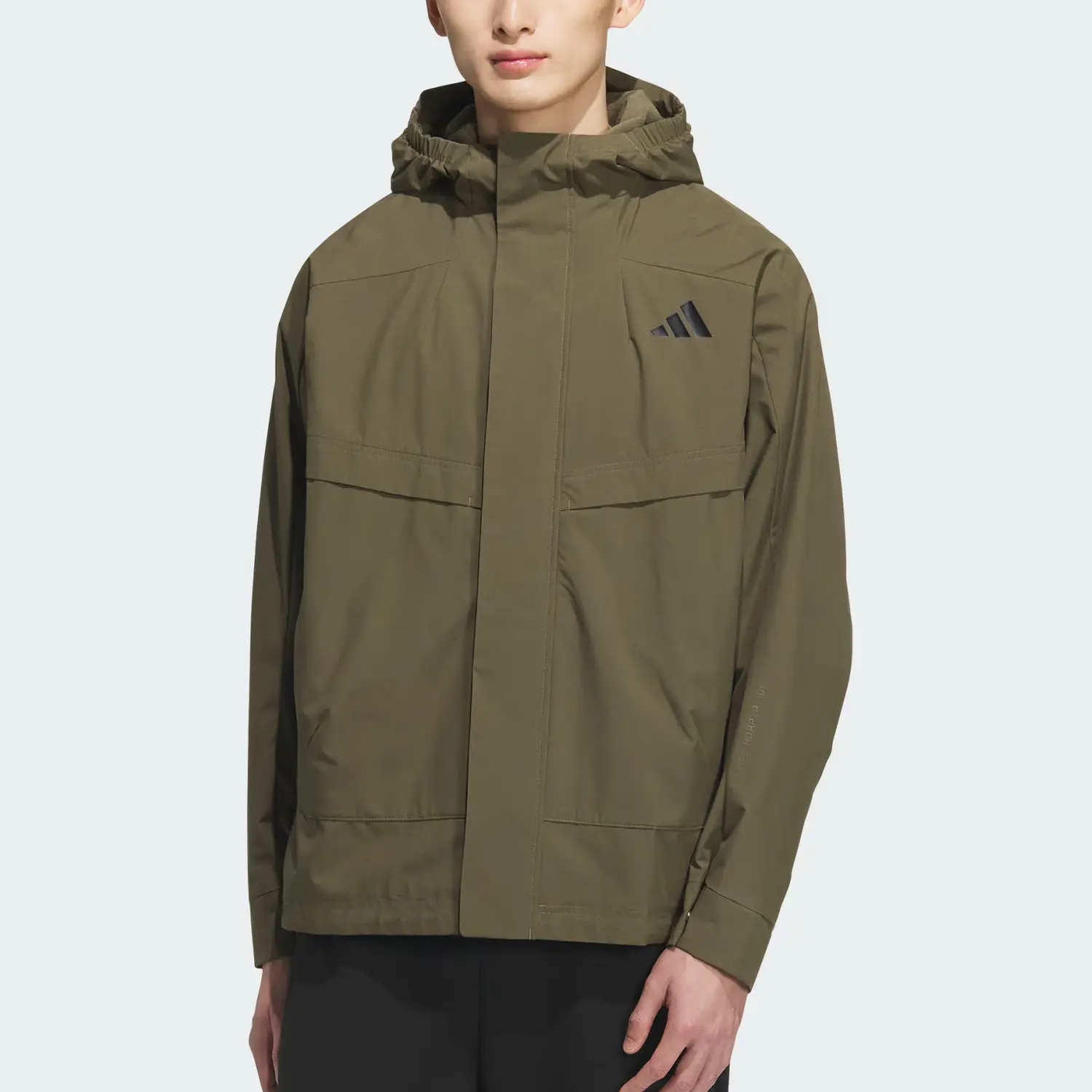 Adidas Современная технологичная утепленная куртка мужская Strata Olive Green — фото 4