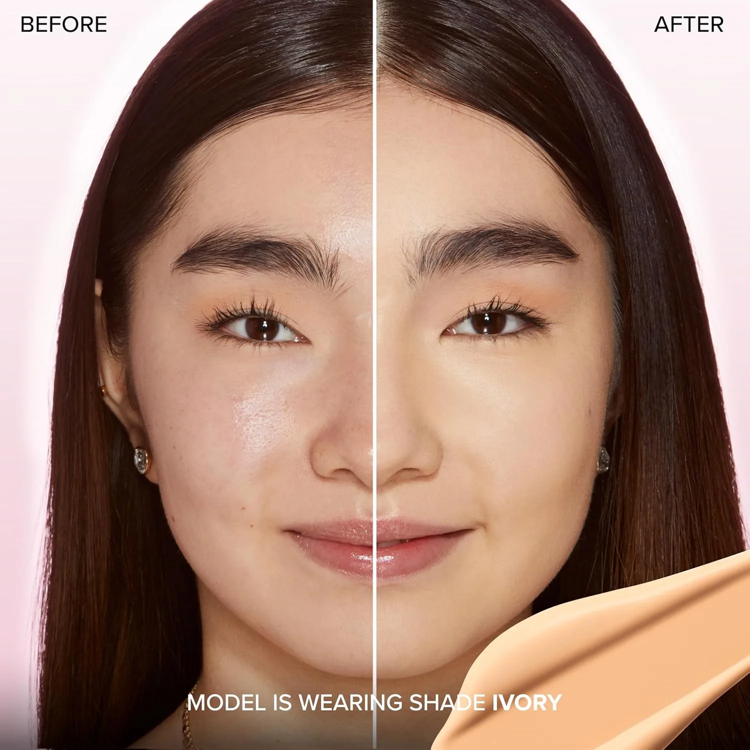 Тональный крем Too Faced Born This Way Soft Matte Foundation | Увлажняющий, матирующий, водостойкий тональный крем, контролирующий жирность кожи в течение всего дня, 30 мл, 03 Ivory (Very Fair with Golden Undertones) — фото 2