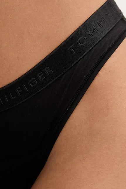 Бразильяны женские из модала Tommy Hilfiger, черный — фото 4