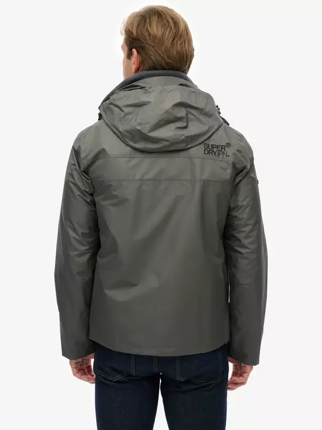 Ветровка с капюшоном в горном стиле, темно-серый матовый Superdry — фото 2