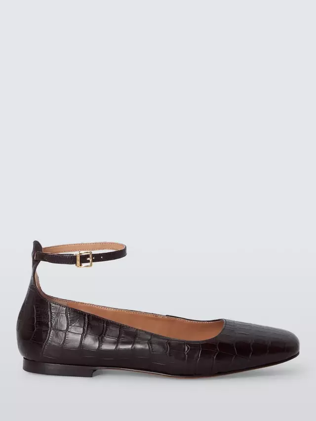 

Балетки John Lewis Henney Leather Ankle Strap