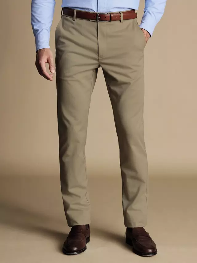 

Брюки чинос Charles Tyrwhitt Ultimate Straight Leg, цвет taupe