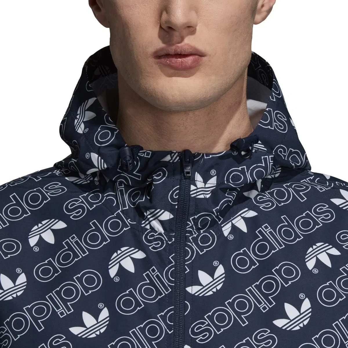 Толстовка с капюшоном adidas Originals, цвет Collegiate Navy — фото 4