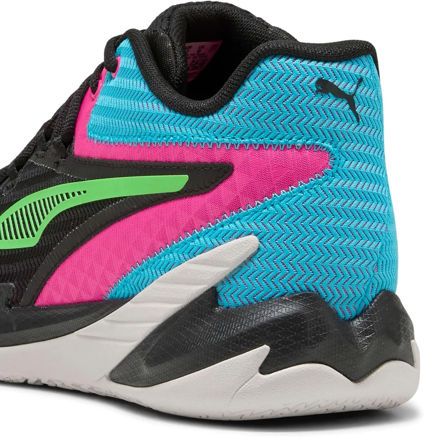 Баскетбольные кроссовки Puma Dagger унисекс для взрослых, черный/розовый — фото 3