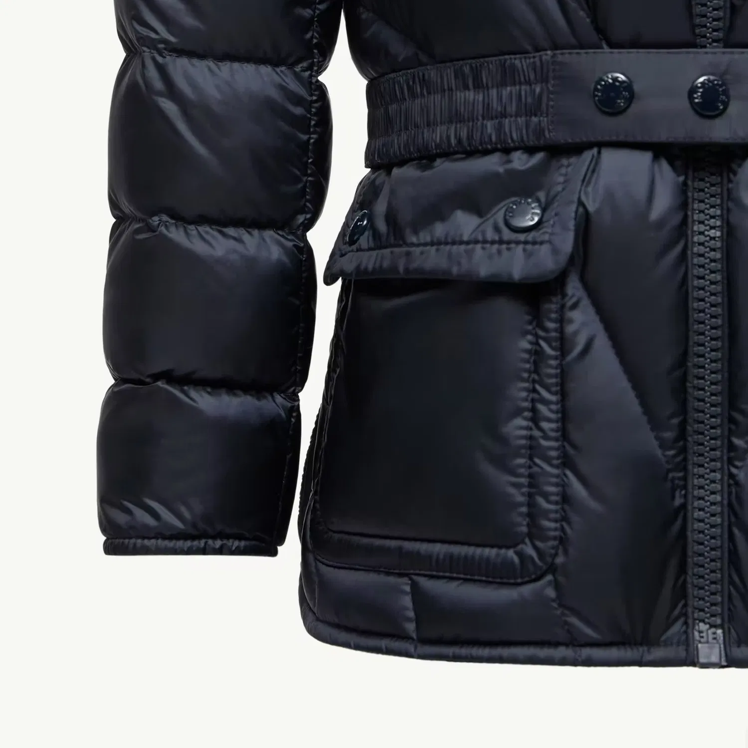 Пуховик Moncler Argenno детский темно-синий — фото 4