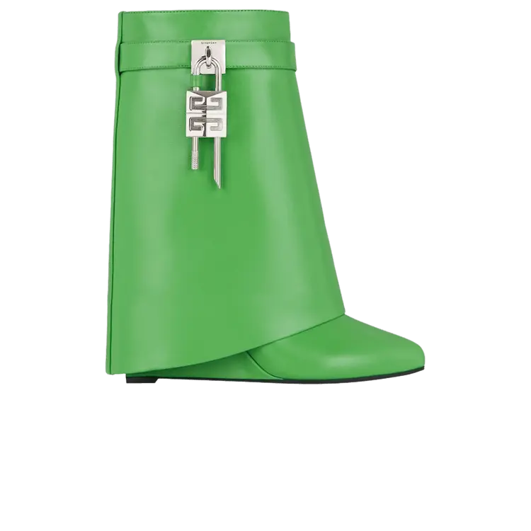 Ботинки Givenchy Wmns Shark Lock Biker Ankle Boot 'Absynthe Green', зеленый
