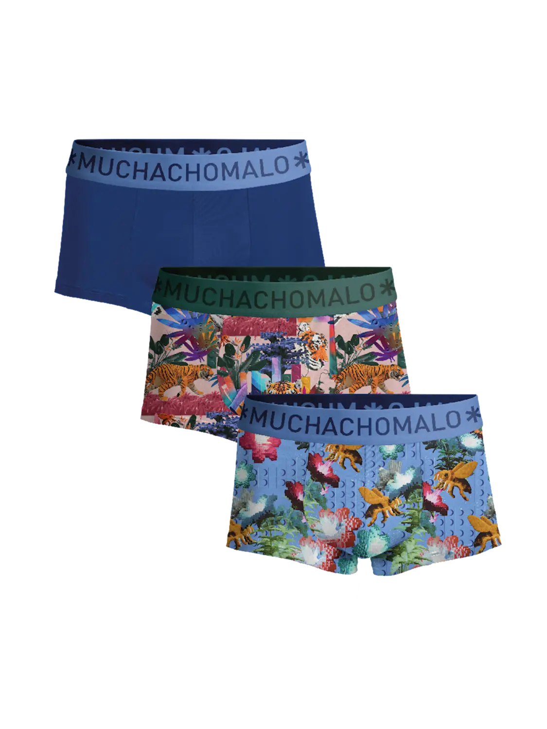 

Боксеры 3 шт трусы Muchachomalo, мультиколор