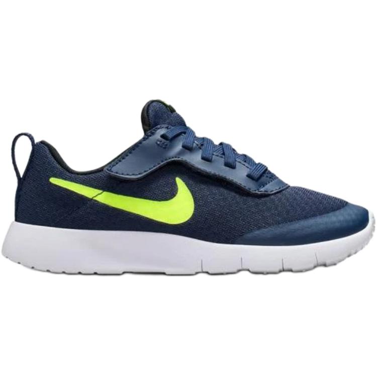 Nike Детские дышащие легкие амортизирующие низкие беговые кроссовки Tanjun, темно-синие — фото 3