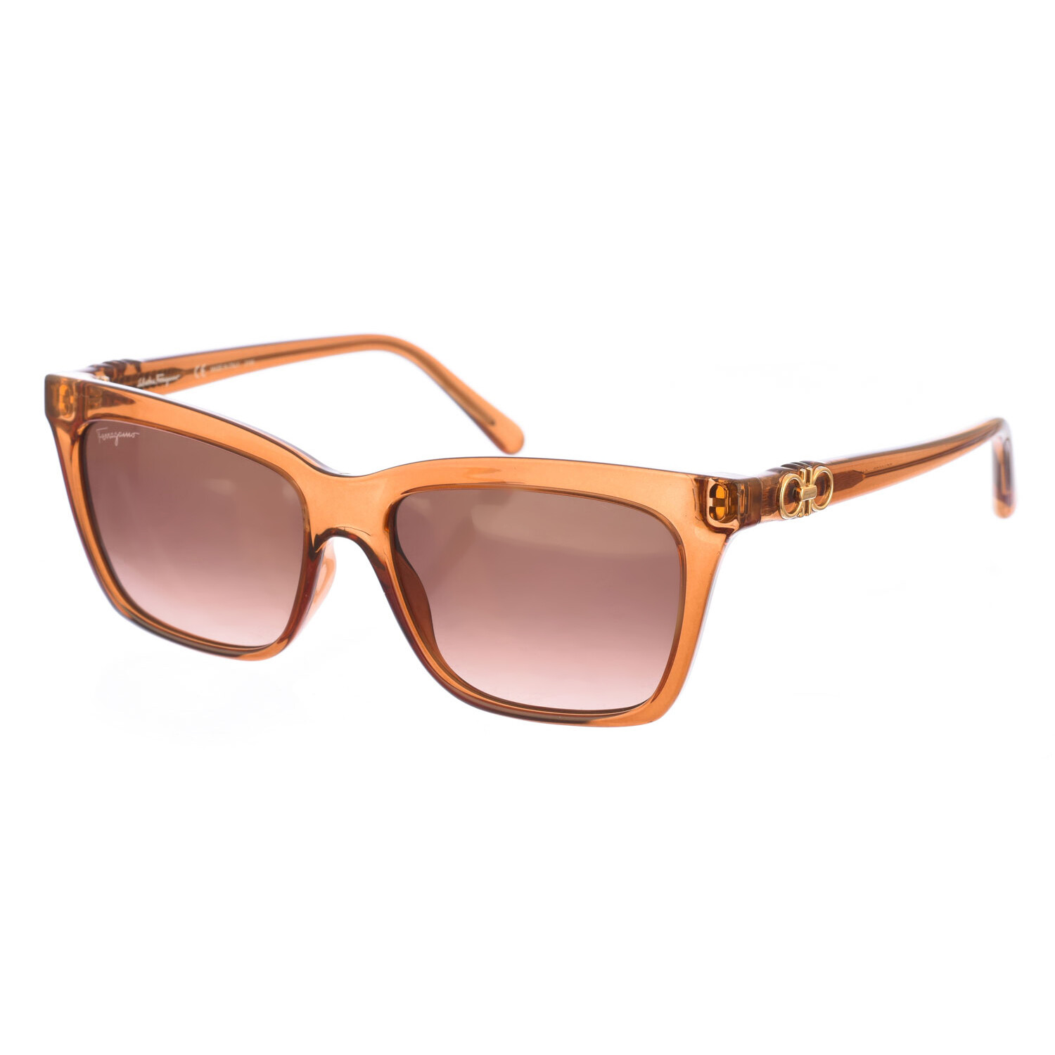 

Солнцезащитные очки из ацетата квадратной формы sf1027s Salvatore Ferragamo, коричневый