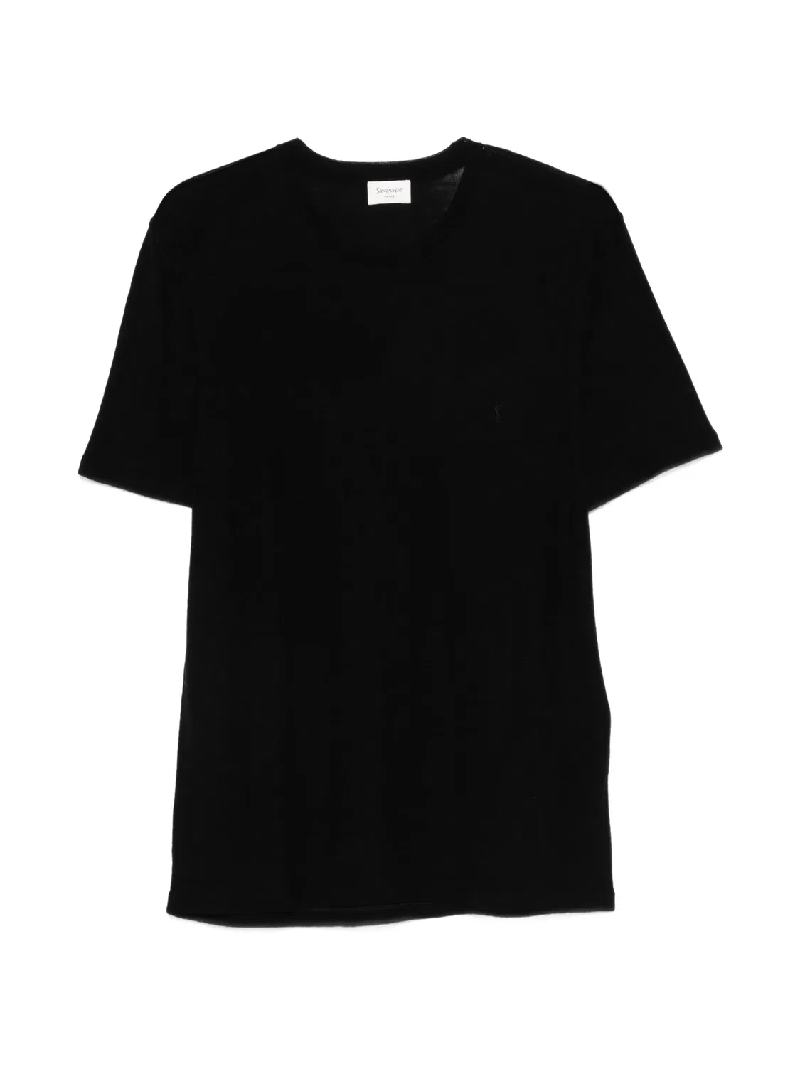 Футболка с короткими рукавами Saint Laurent, черный