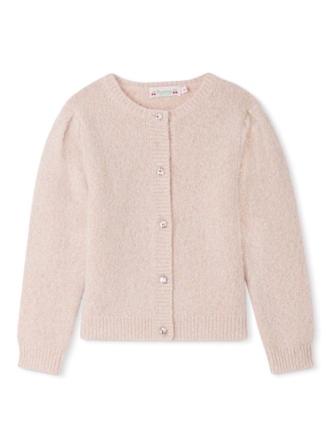 

Bonpoint кардиган Ginella из смесовой шерсти, розовый
