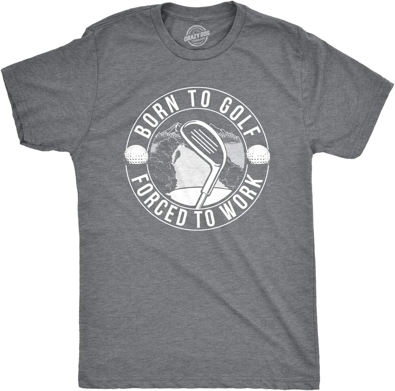 

Футболка для гольфа с юмористическими надписями Crazy Dog T-Shirts