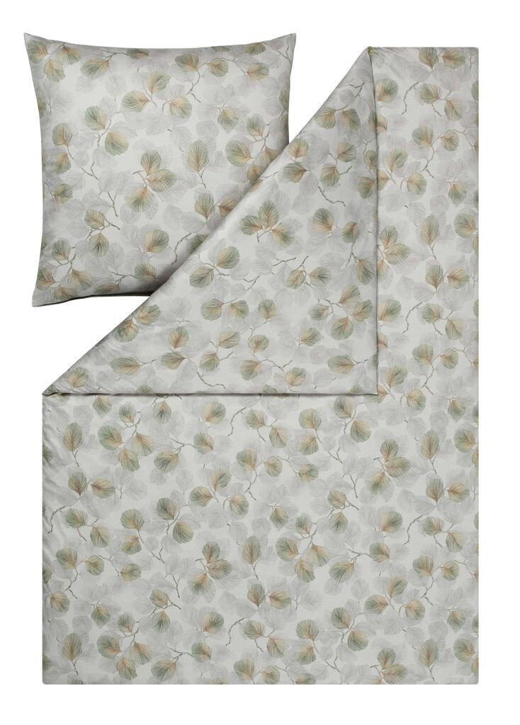 

Постельное белье Estella Mako Interlock Jersey Rebecca хаки 155х220 см+80х80 см