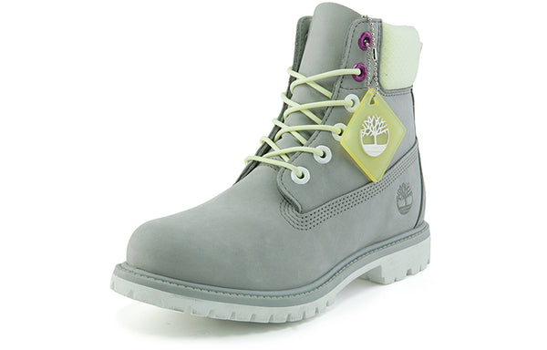 Кроссовки premium 6 inch waterproof wide fit boot 'grey nubuck' Timberland, серый — фото 3