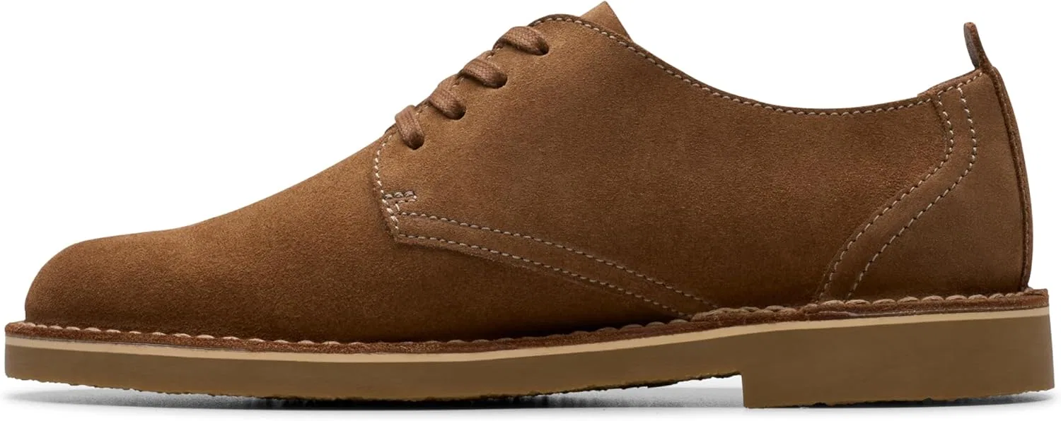 Мужские туфли Clarks Shepton Low, цвет Cola Suede