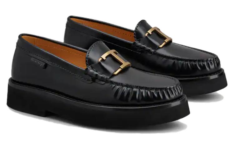 Лоферы TOD'S с круглым носком и логотипом на бляшке — фото 3