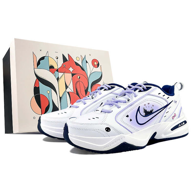 

Кроссовки Nike Air Monarch 4 Chunky Sneakers Unisex Low-top Purple/white, белый