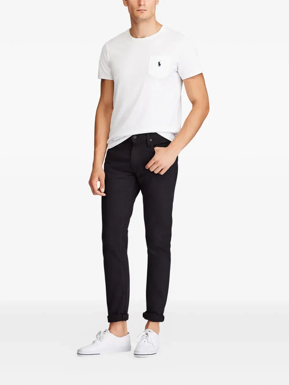 Джинсы из эластичного денима Polo Ralph Lauren, черный — фото 2