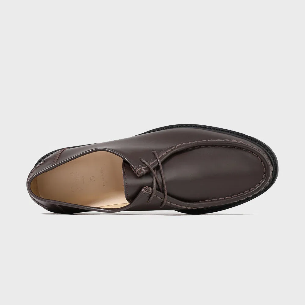 Мужские мокасины Firenze.A Italian Vibram Commando Sole 9008, коричневые FG — фото 4