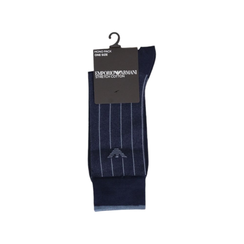 

Синий хлопковый носок Emporio armani underwear