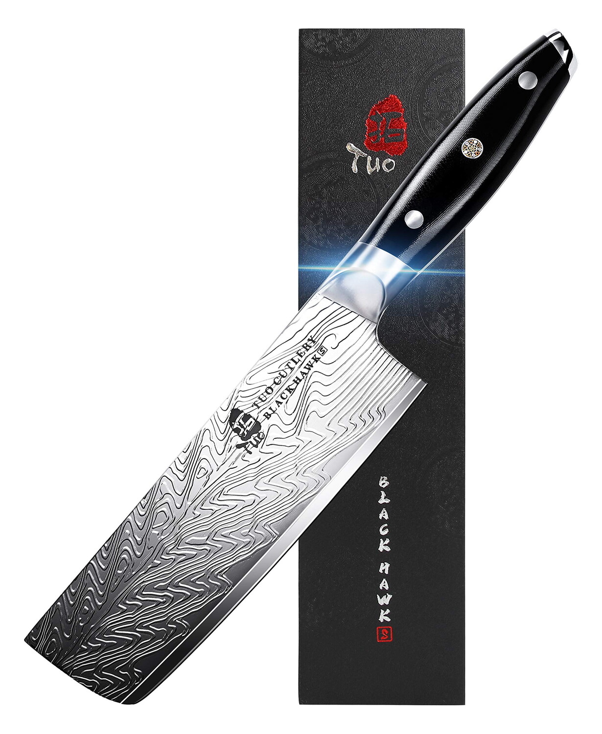 

Нож Tuo Cutlery Nakiri G10 Full Tang Black Hawk-S