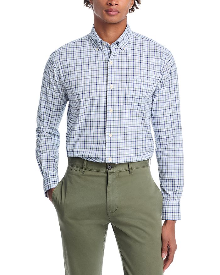 

Рубашка Calgary Crown Lite Check Regular Fit Peter Millar, синий