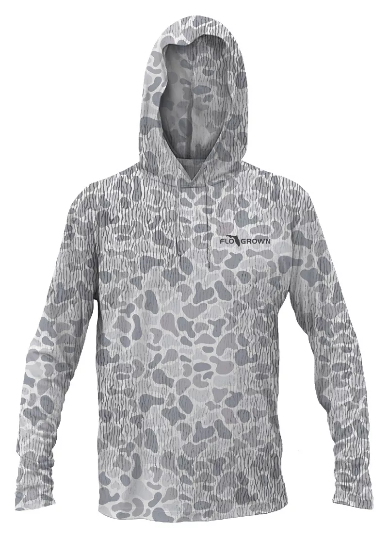 

Мужская толстовка FloGrown с камуфляжным принтом Woodland, цвет Woodland Camo White